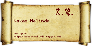 Kakas Melinda névjegykártya
